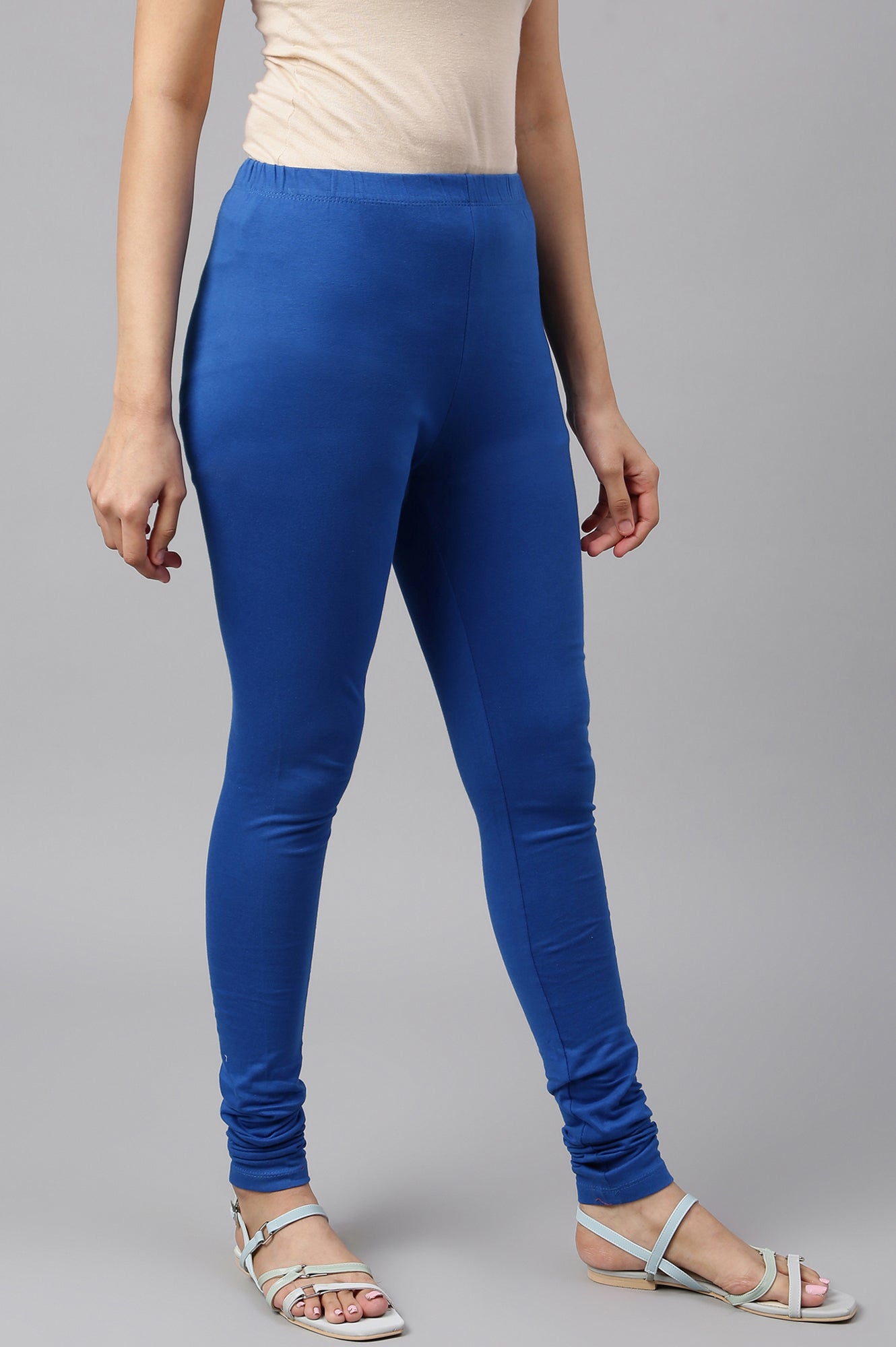 Blue Skin Fit Churidar