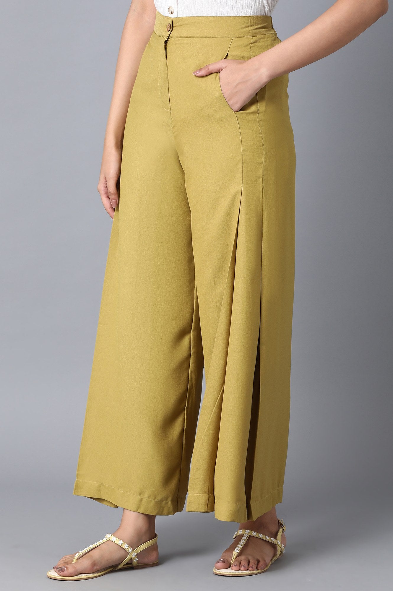 Blue Loose Fit Palazzo