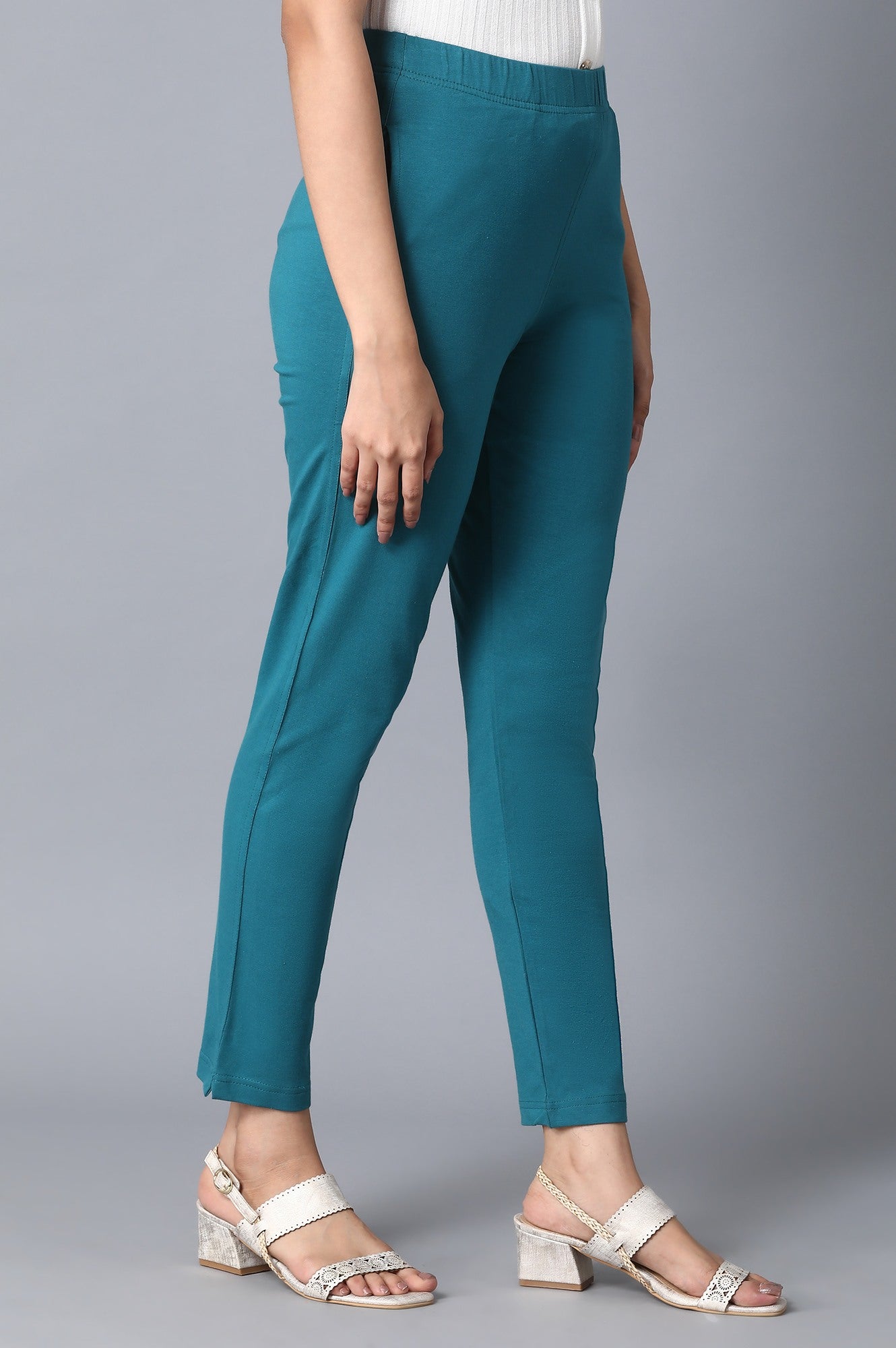Blue Slim Fit Pants