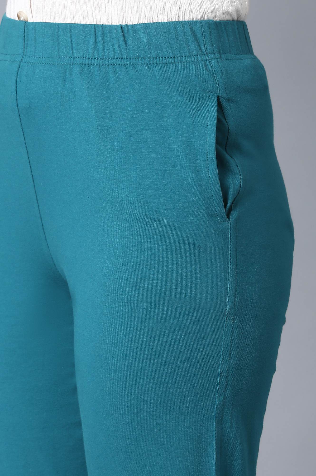 Blue Slim Fit Pants