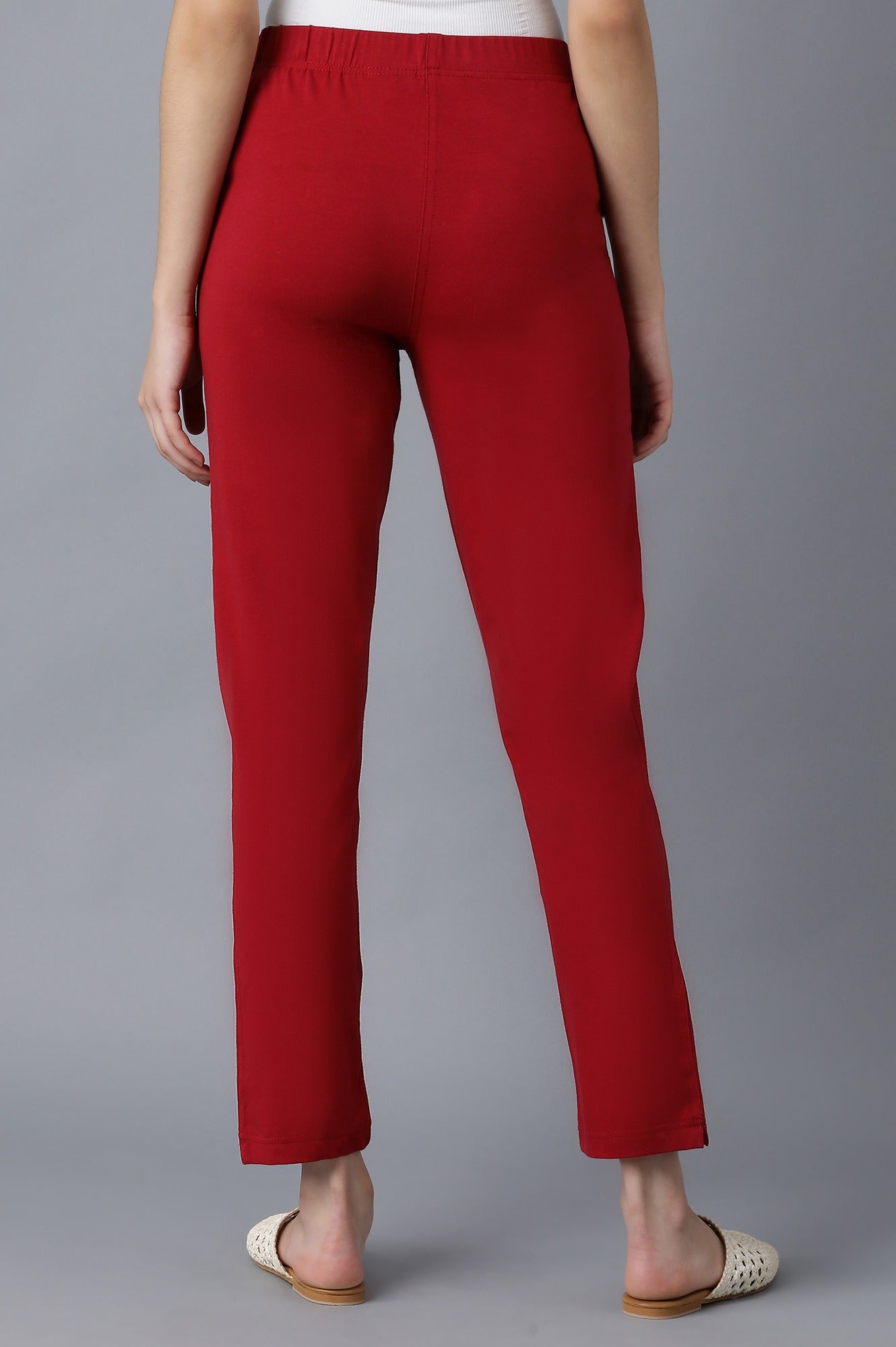 Maroon Cotton Jersy Pants