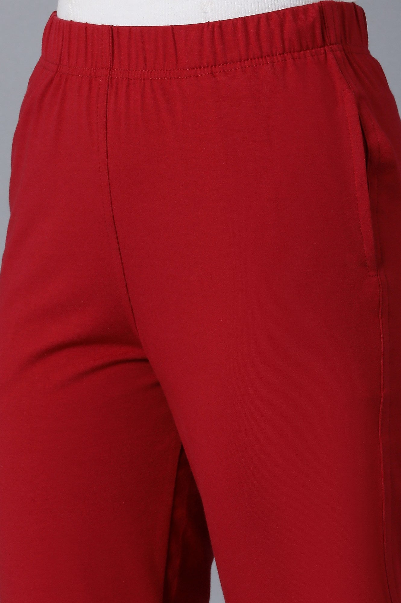 Maroon Cotton Jersy Pants