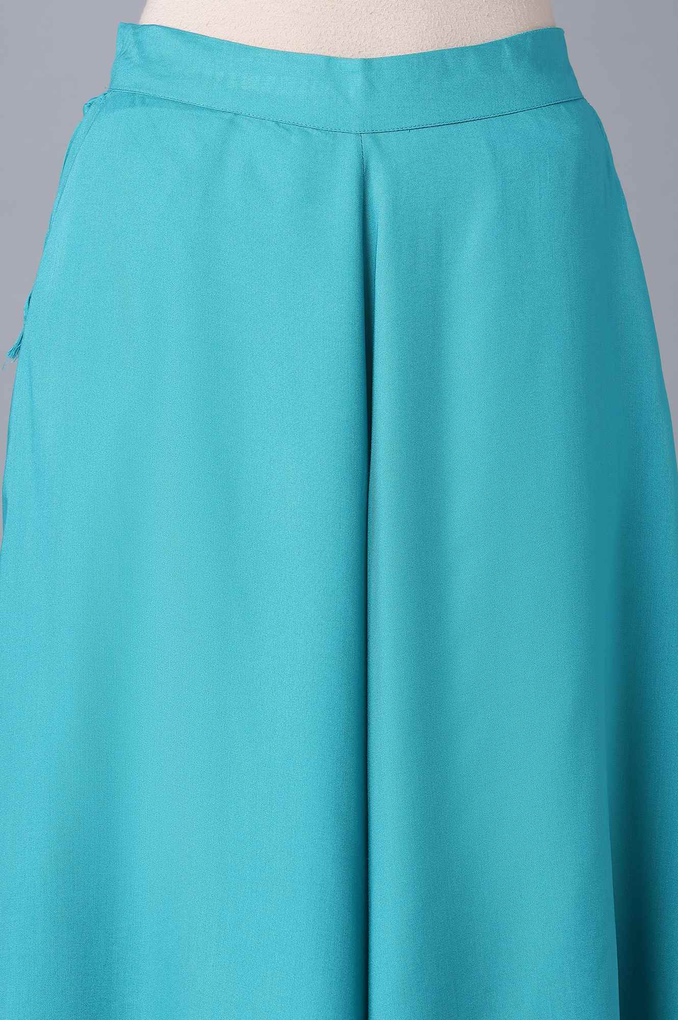 Light Blue Flared Culottes