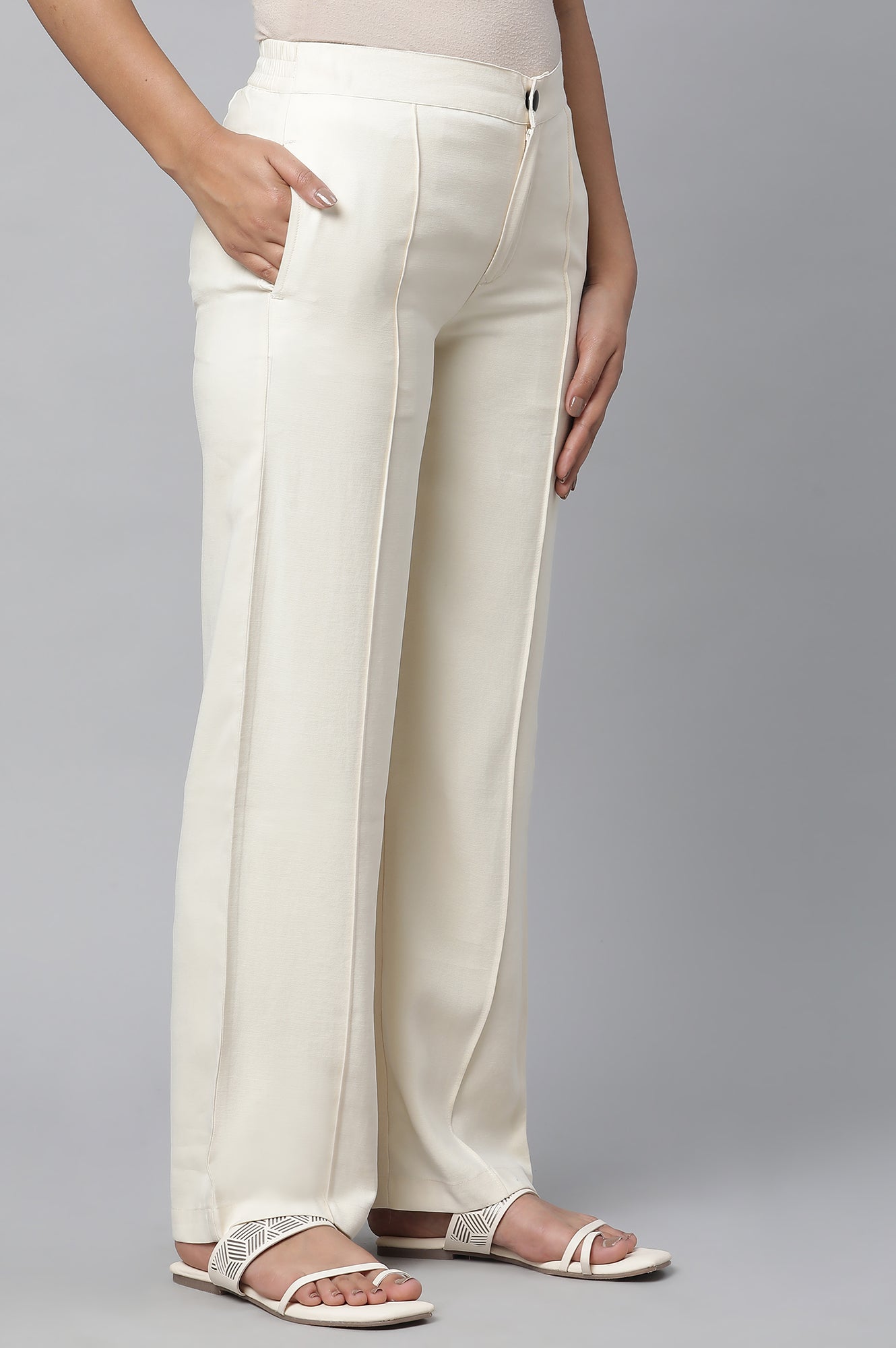 Natural Parallel Fit Trouser Pants