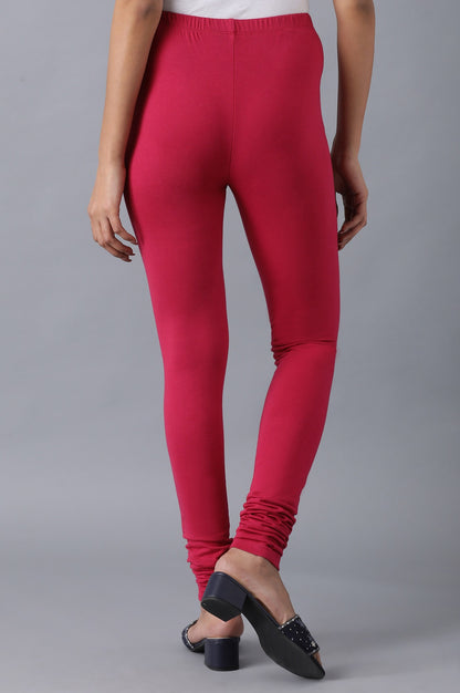 Pink Solid churidar