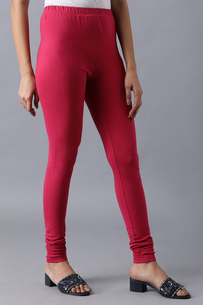 Pink Solid churidar