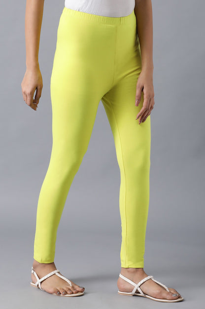 Yellow solid tights