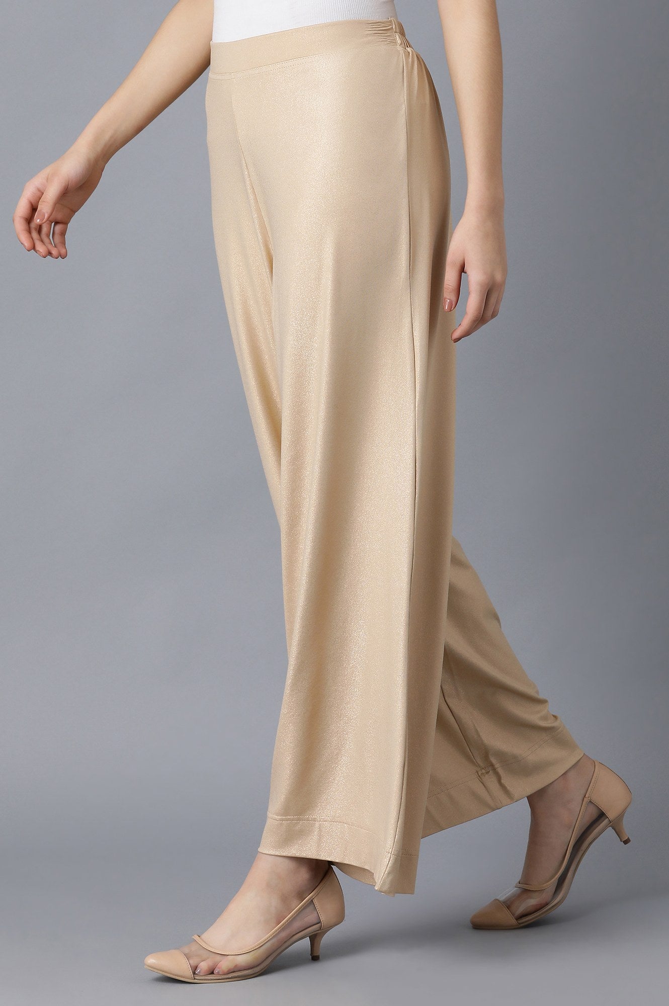 Rose Gold Straight Palazzo