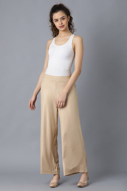 Rose Gold Straight Palazzo