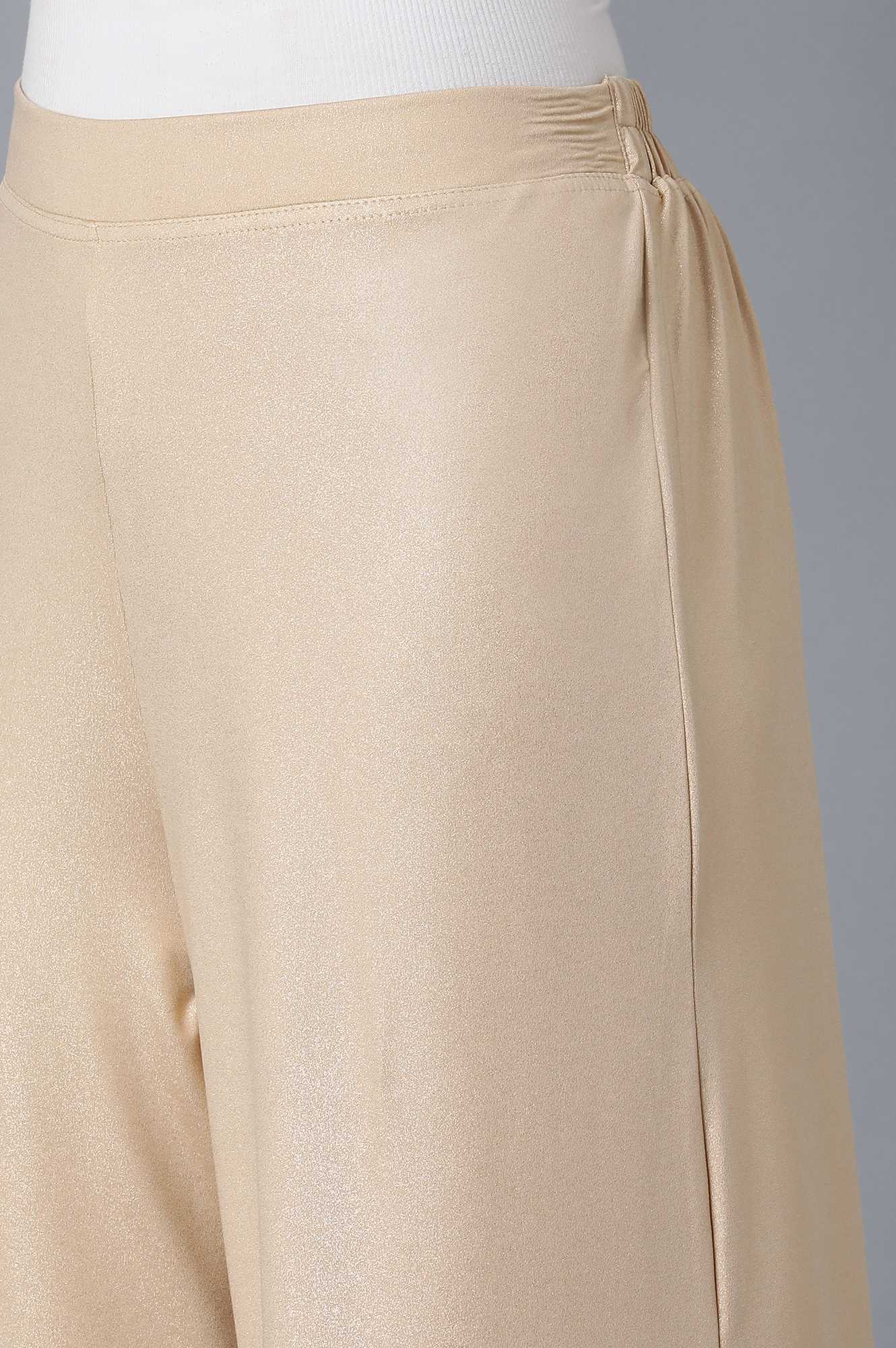 Rose Gold Straight Palazzo