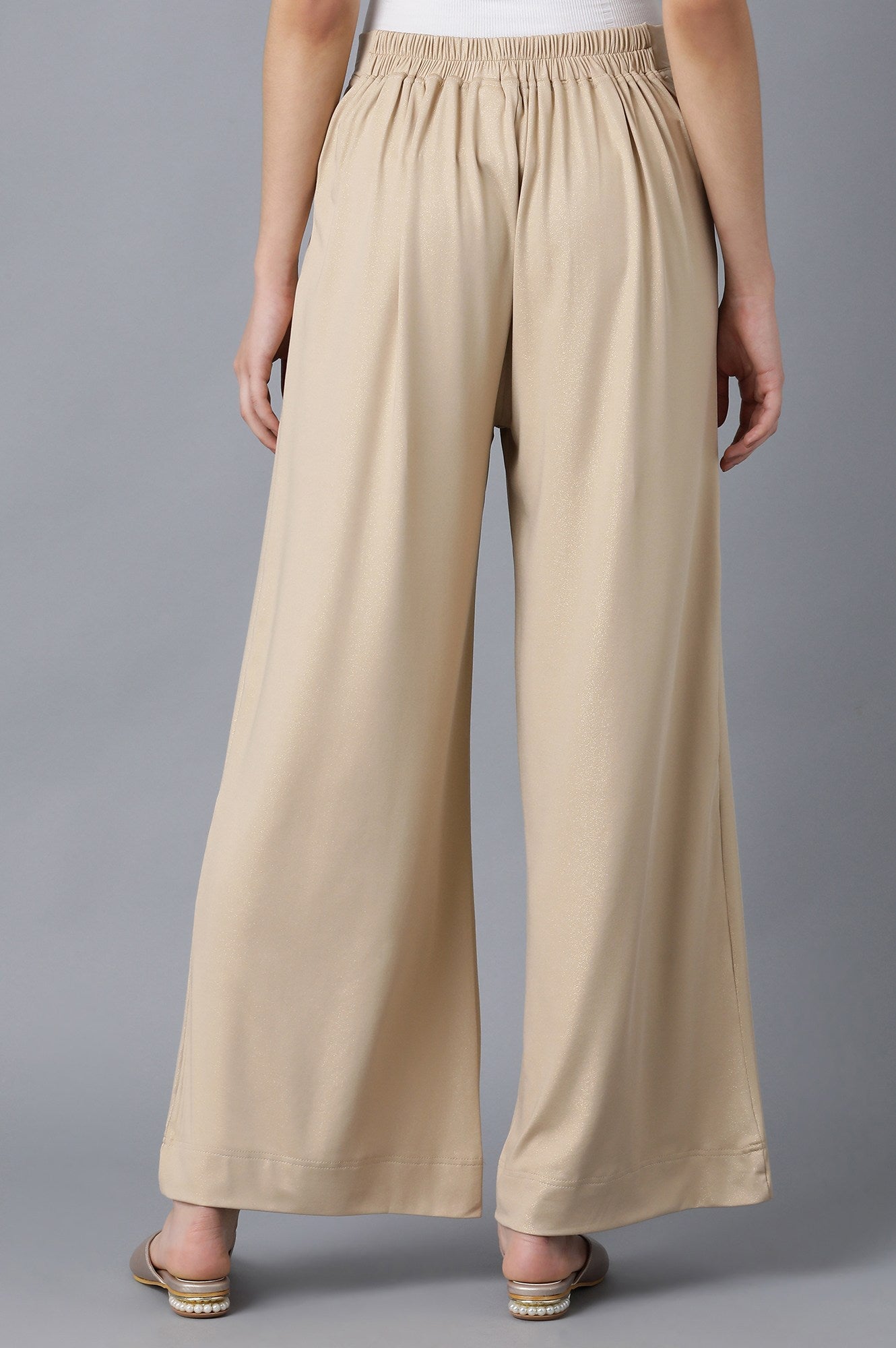 Gold Straight Palazzo