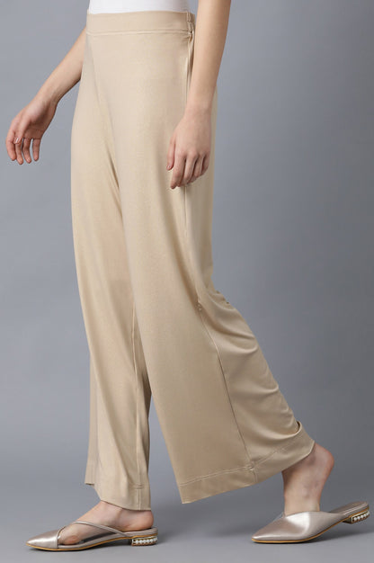 Gold Straight Palazzo