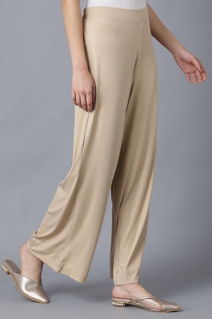 Gold Straight Palazzo