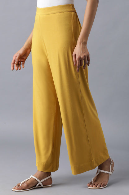 Honey Yellow Solid Palazzo
