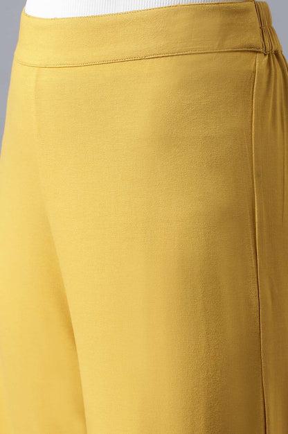 Honey Yellow Solid Palazzo