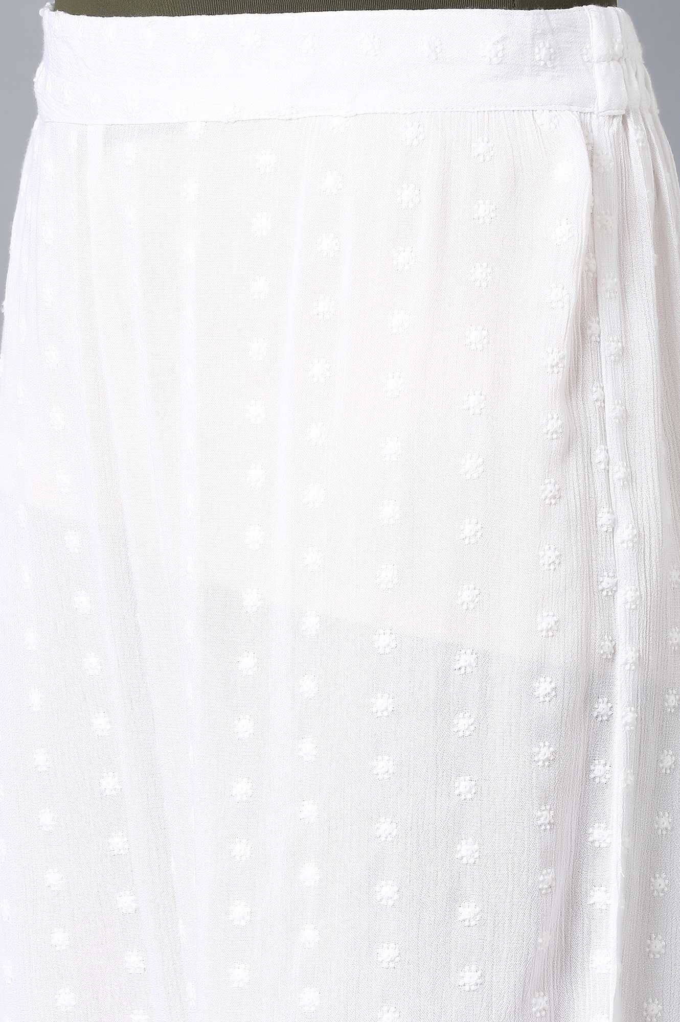 White Loose Fit Palazzo