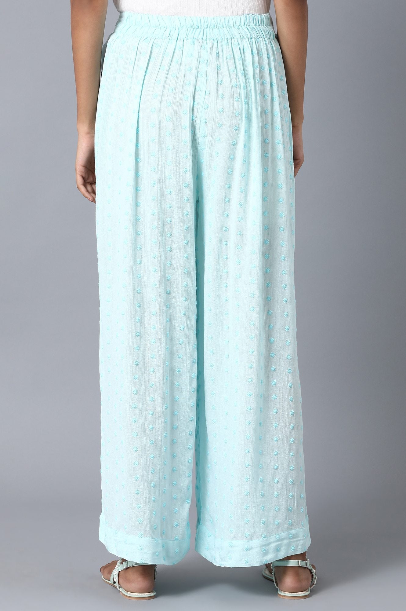 Light Blue Loose Fit Palazzo