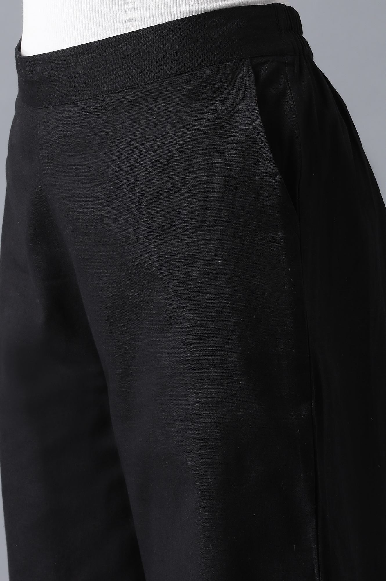 Black Cotton Culottes