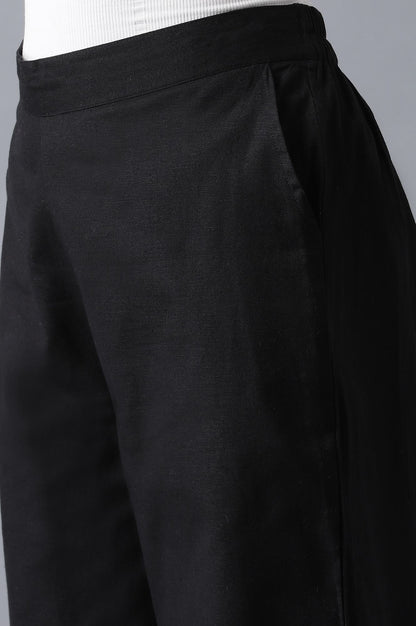 Black Cotton Culottes