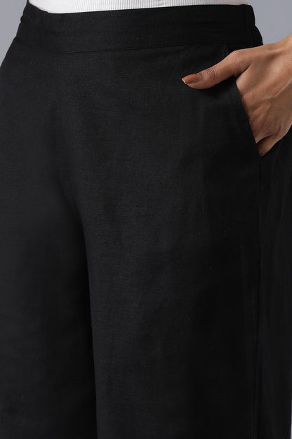 Black Cotton Culottes