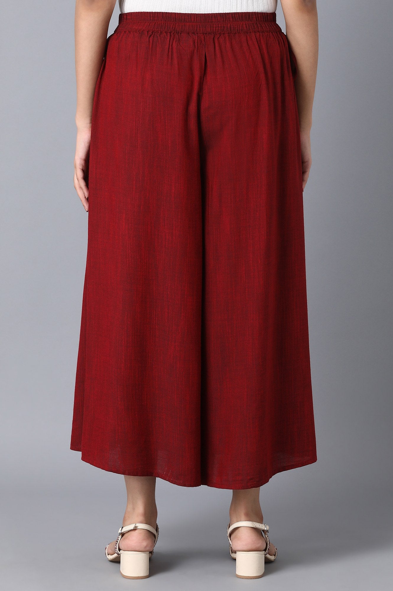 Red Straight Culottes