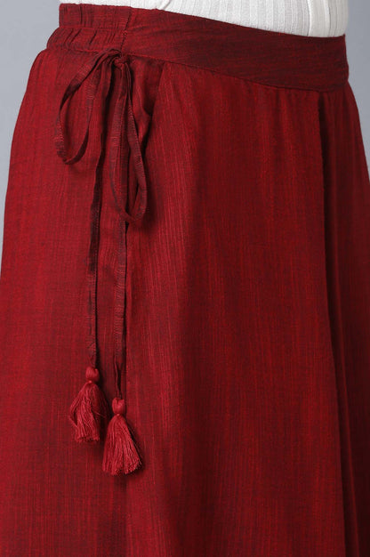 Red Straight Culottes