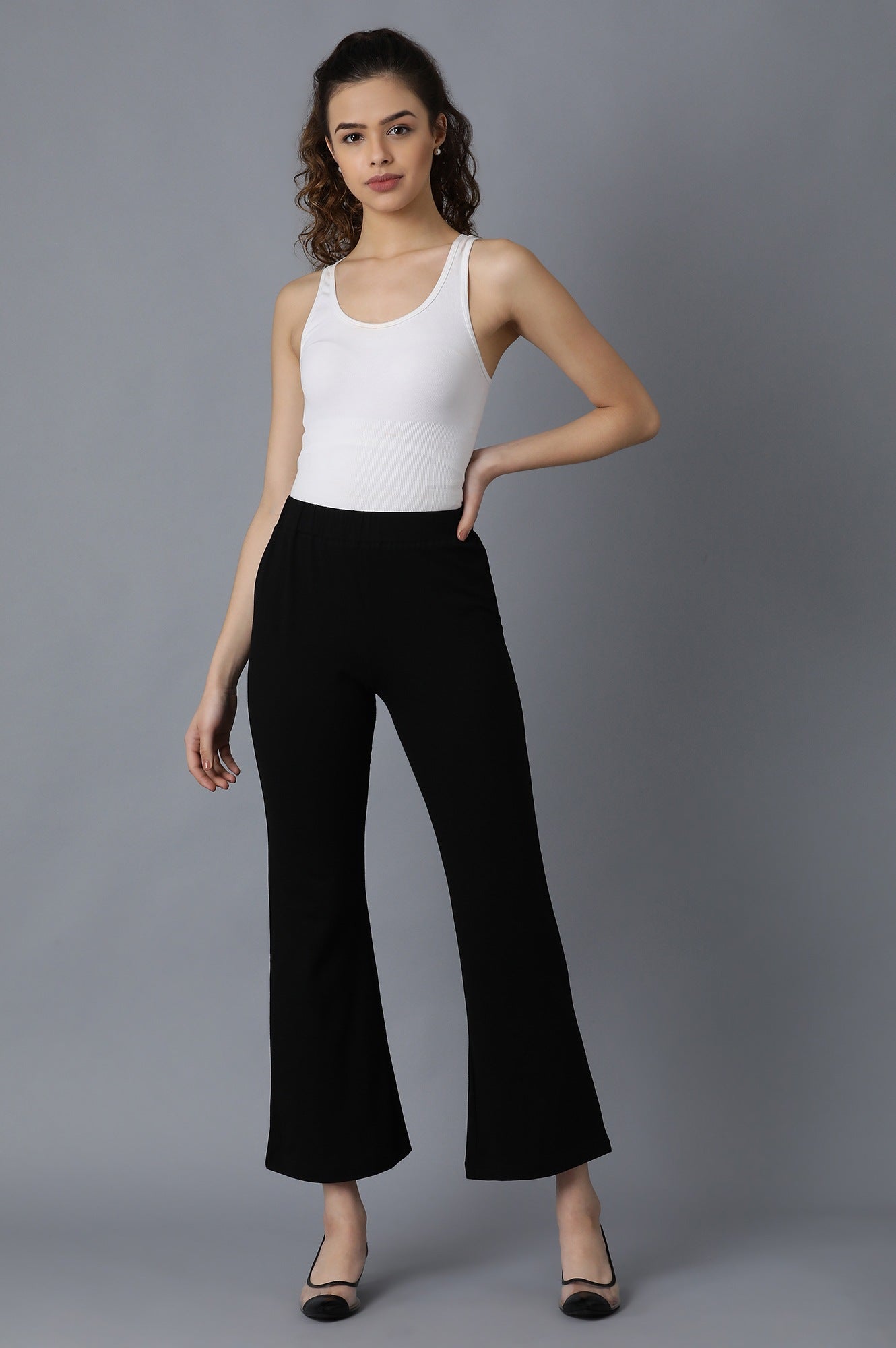 Black Cotton Pants