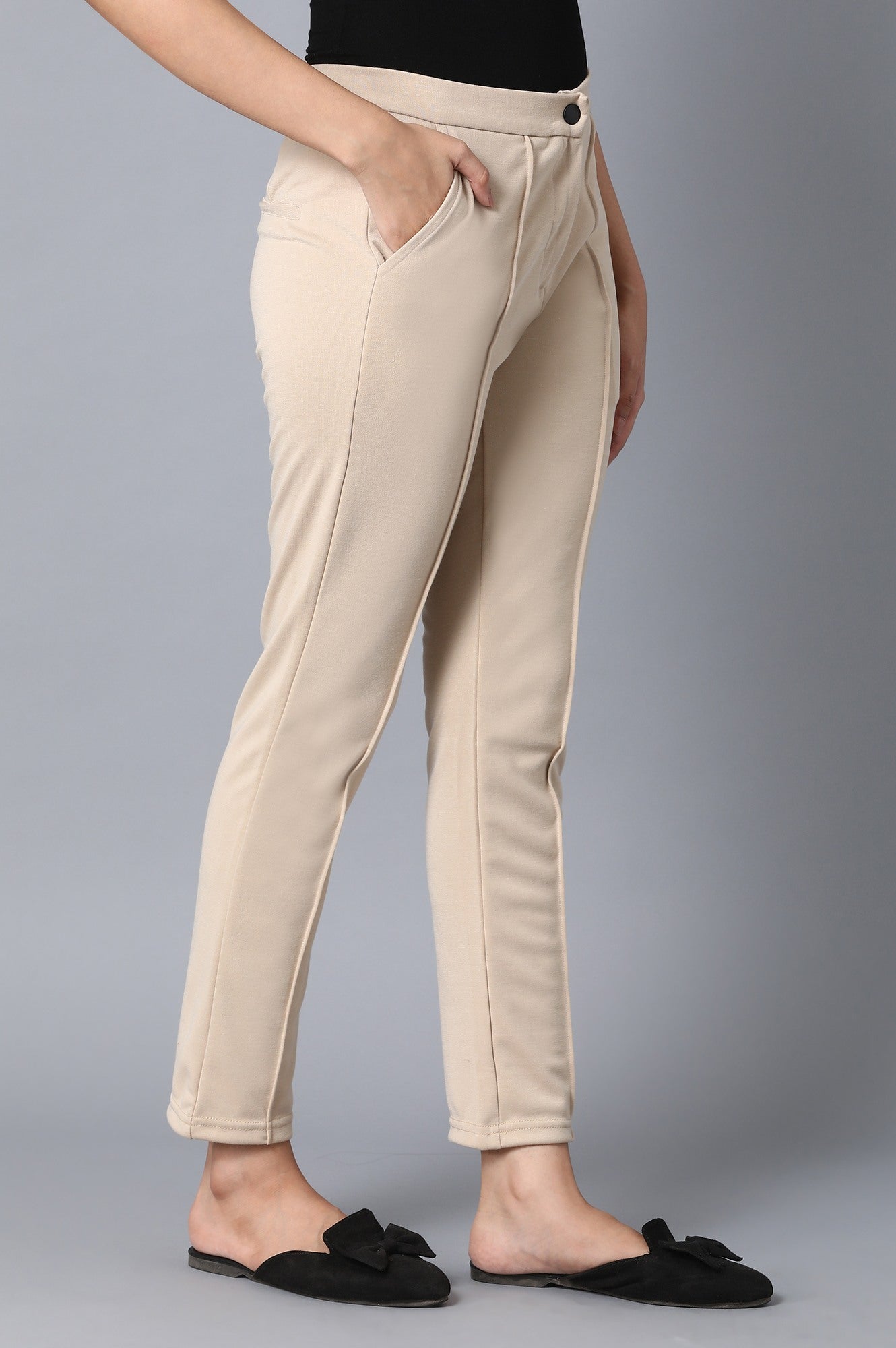 Green Slim Fit Trouser Pants