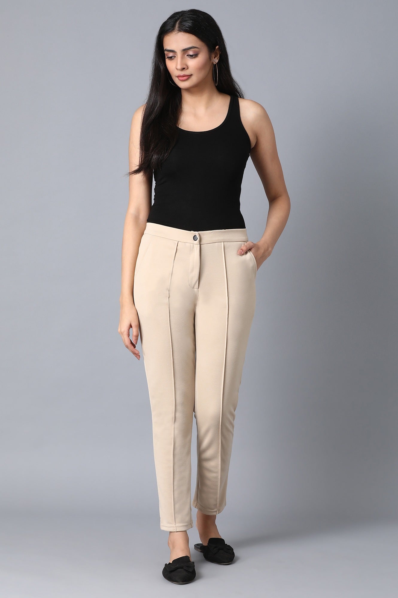 Green Slim Fit Trouser Pants