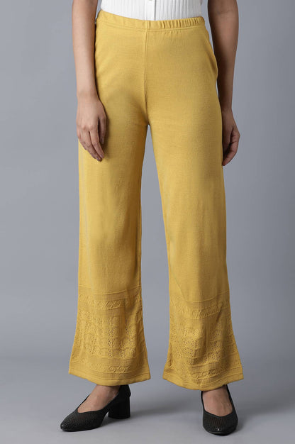 Golden Straight Palazzo