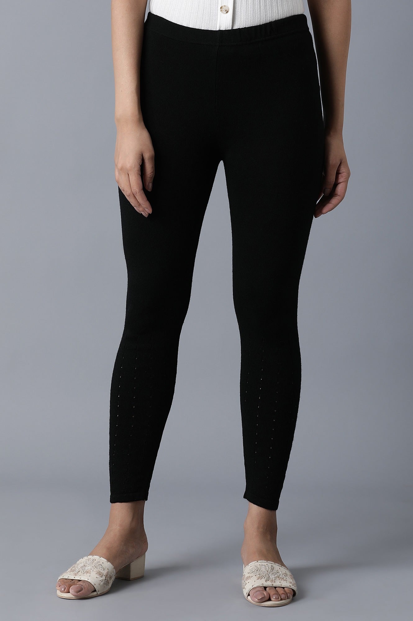 Black Ankle Length Tights