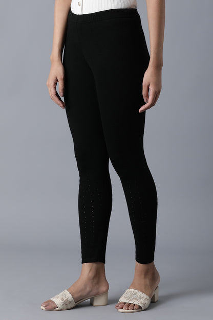 Black Ankle Length Tights
