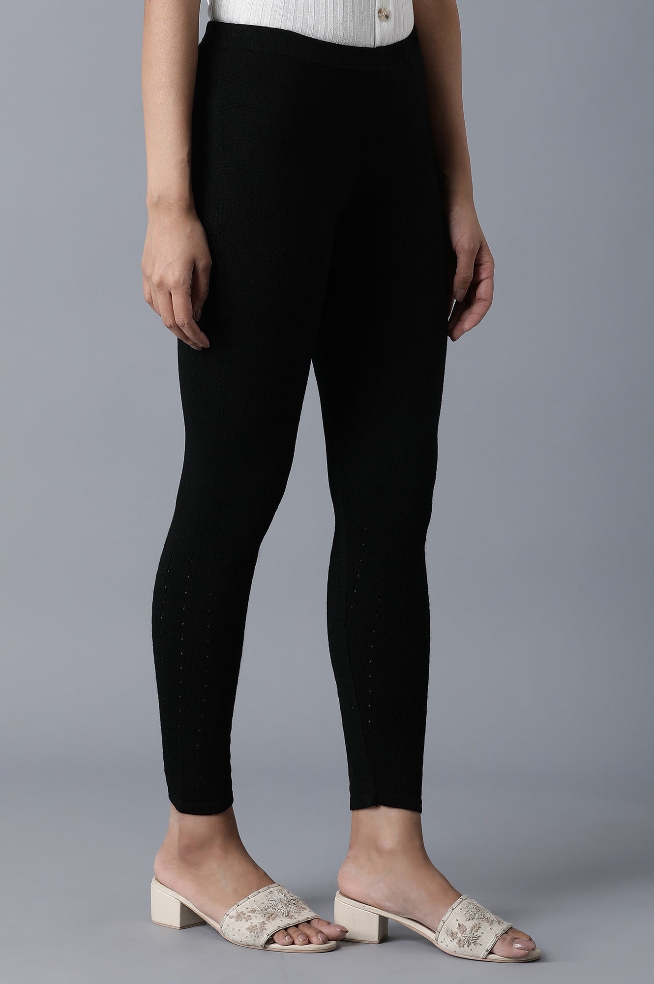 Black Ankle Length Tights