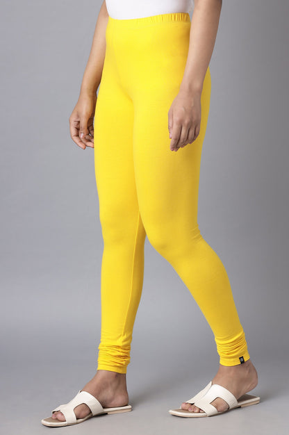 Yellow Skin Fit Churidar