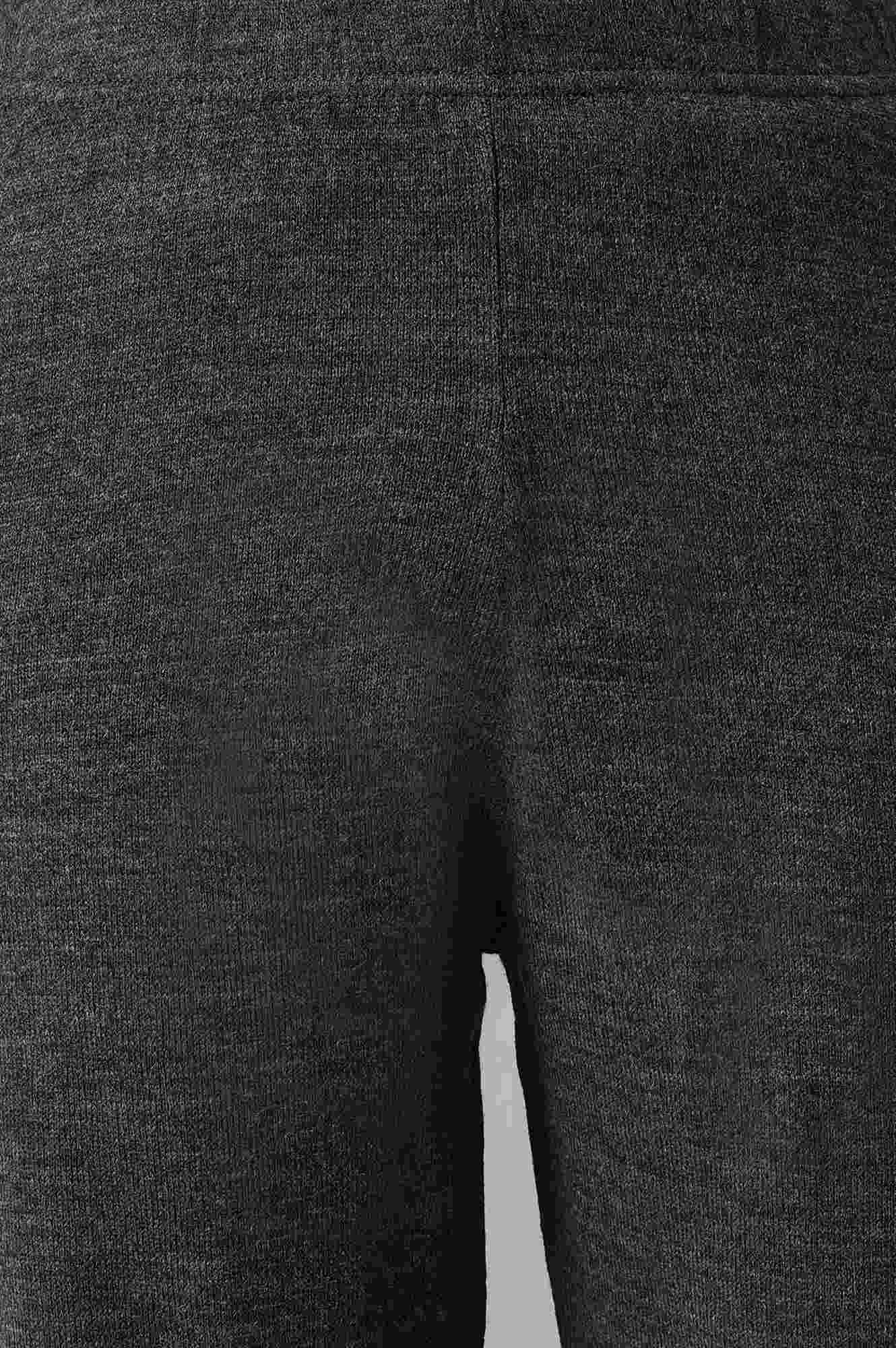 Grey Acrylic Knitted Palazzo Pants