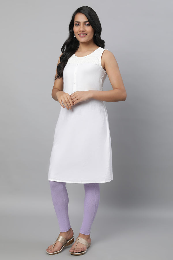 Purple Printed Skinny Fit Yoga Tights With Elasticated Waistband