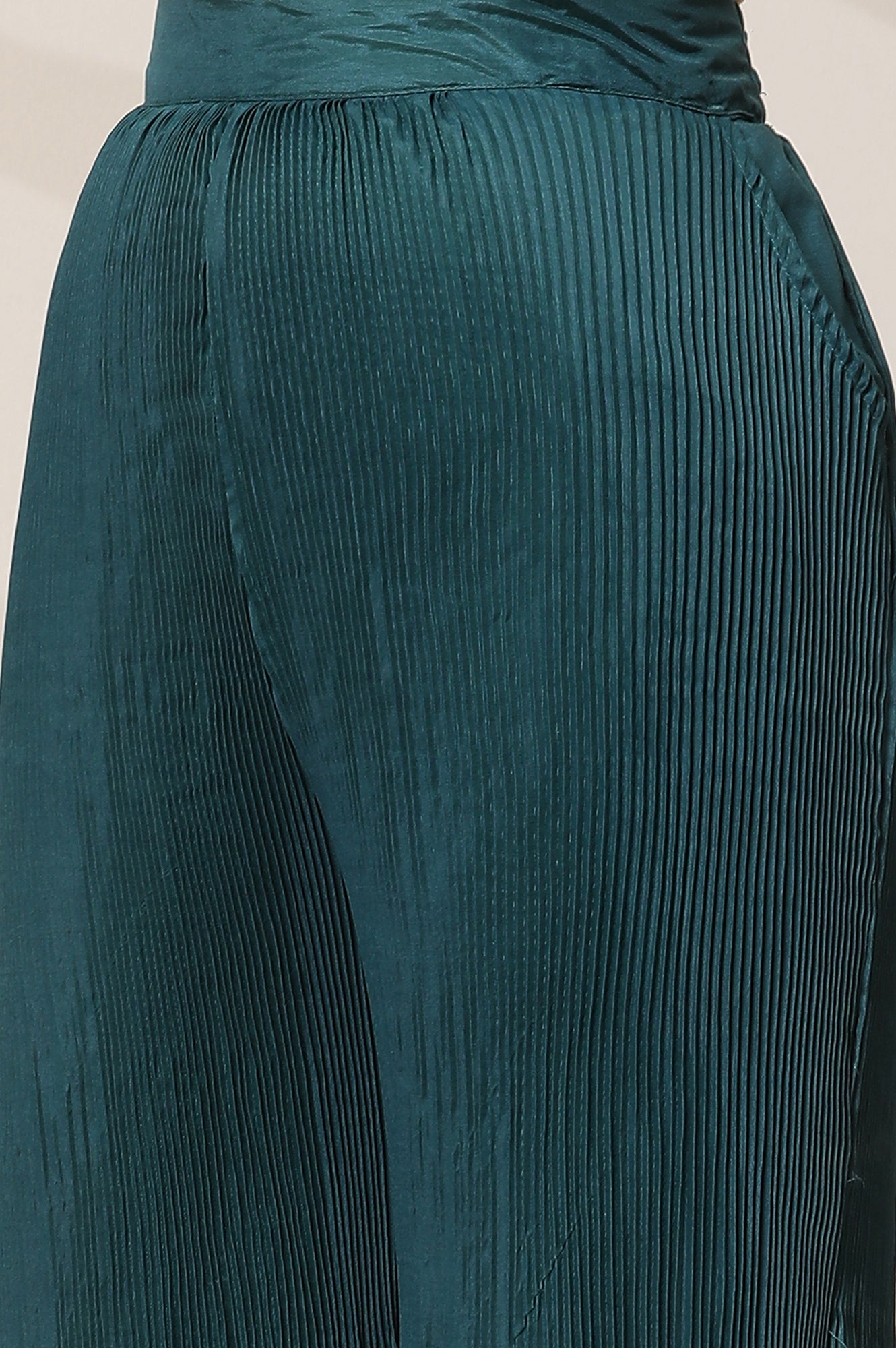 Peacock Blue Pleated Sharara