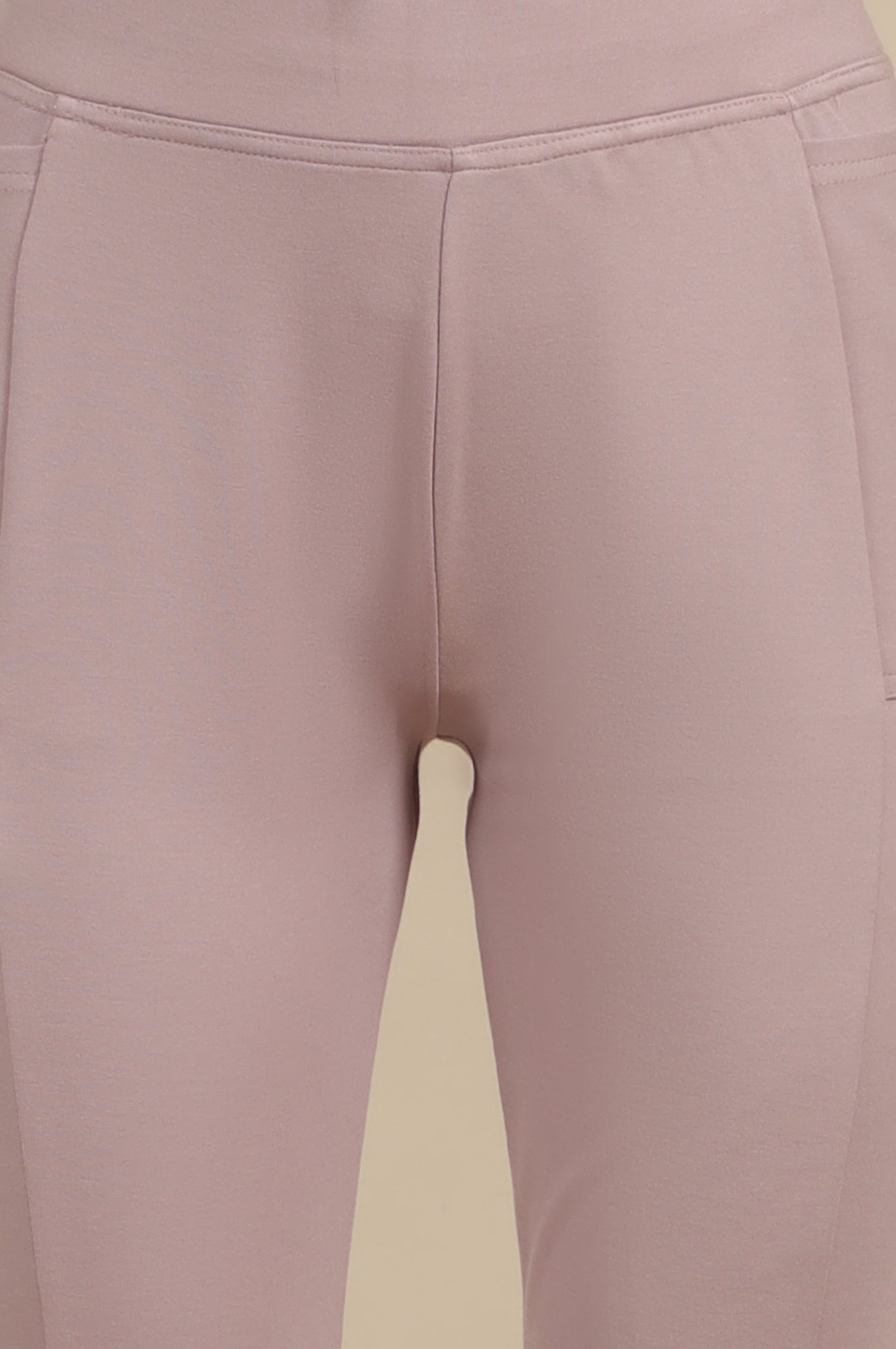 Light Purple Bootcut Yoga Pants with Side Pockets