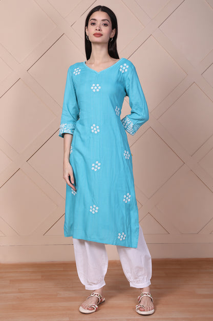 White Solid Pure Cotton Ankle Length Relaxed Fit Harem Pantss