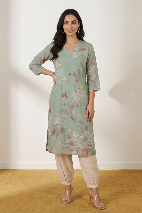 Beige Solid Rayon Ankle Length Harem Pants