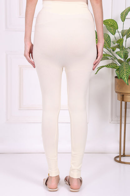 Off-White Textured Skinny Fit Tights