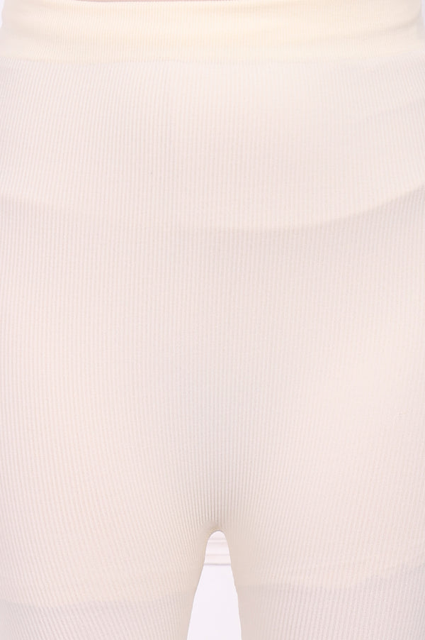 Off-White Textured Skinny Fit Tights