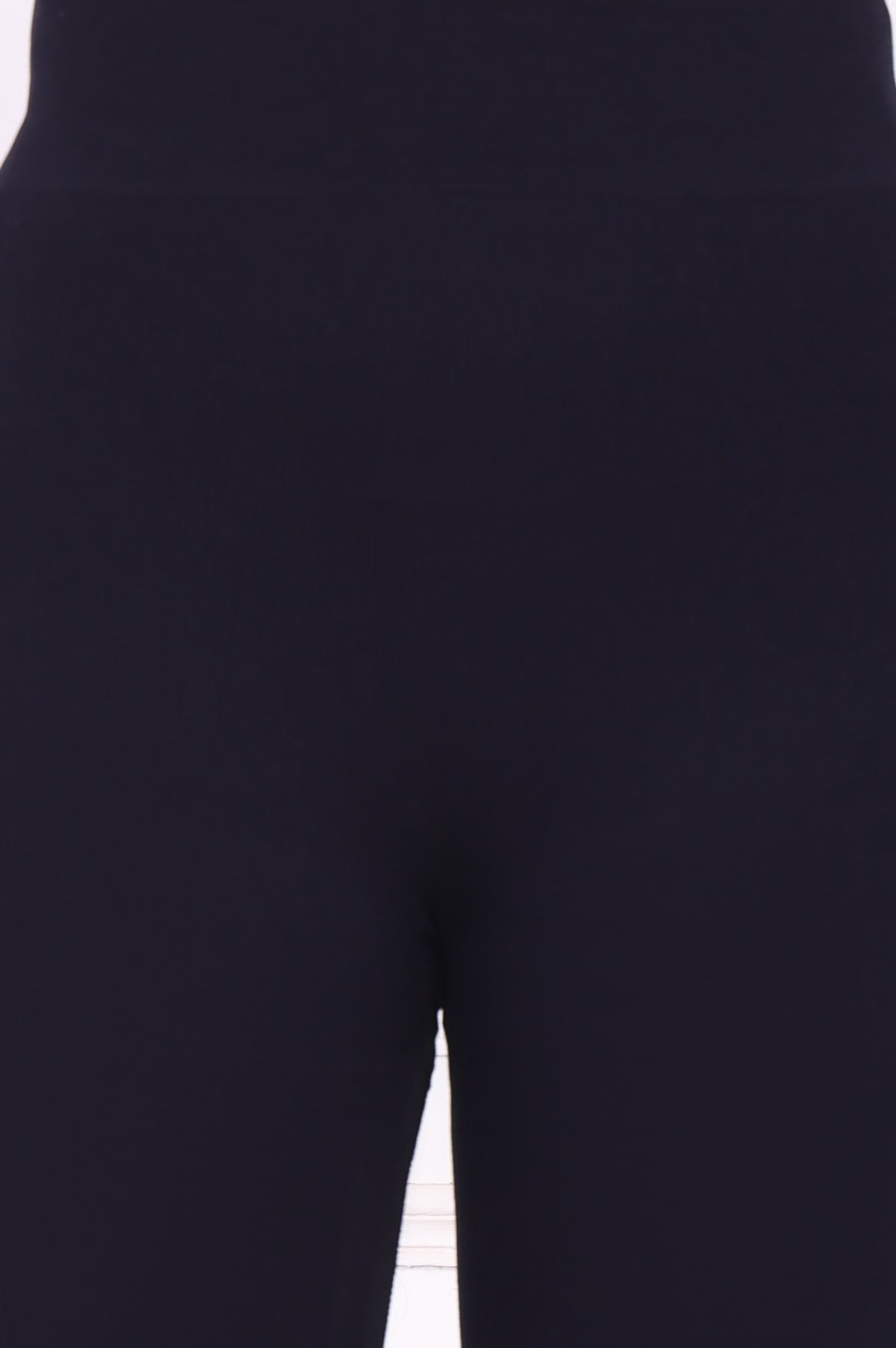 Navy Blue Textured Skinny Fit Tights