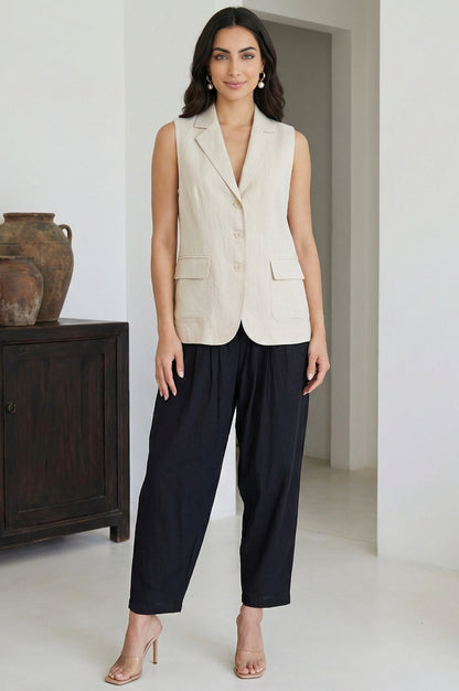 Black Solid Rayon Tapered Fit Ankle Length Patiala Salwar