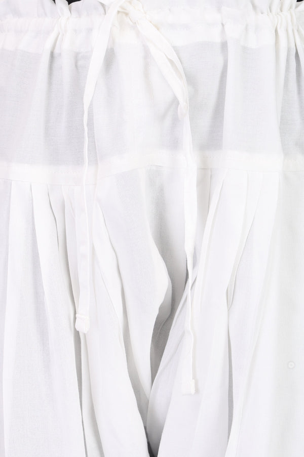 White Solid Rayon Ankle Length Afghani Salwar