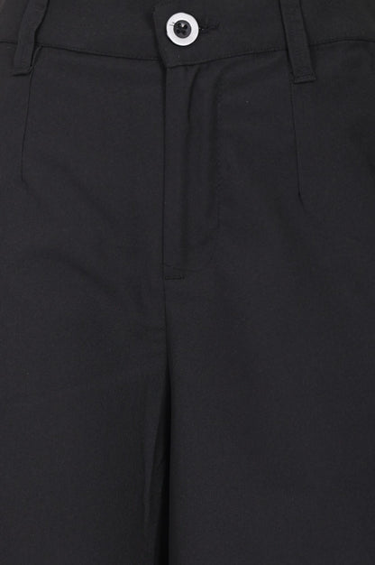 Black High Rise Wide-Leg Pants
